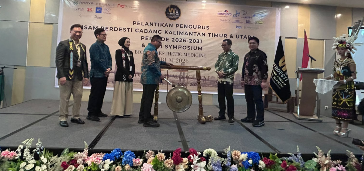 BBPOM di Samarinda Hadiri Pelantikan Pengurus PERDESTI Kaltim-Kaltara dan Borneo Aesthetic Medicine Forum 2026